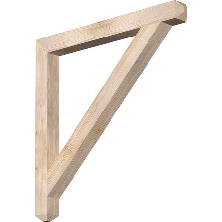 Ekena Millwork Traditional Craftsman Smooth Bracket, Douglas Fir, 3 1/2"W x 38"D x 38"H BKT04X38X38TRA04SDF